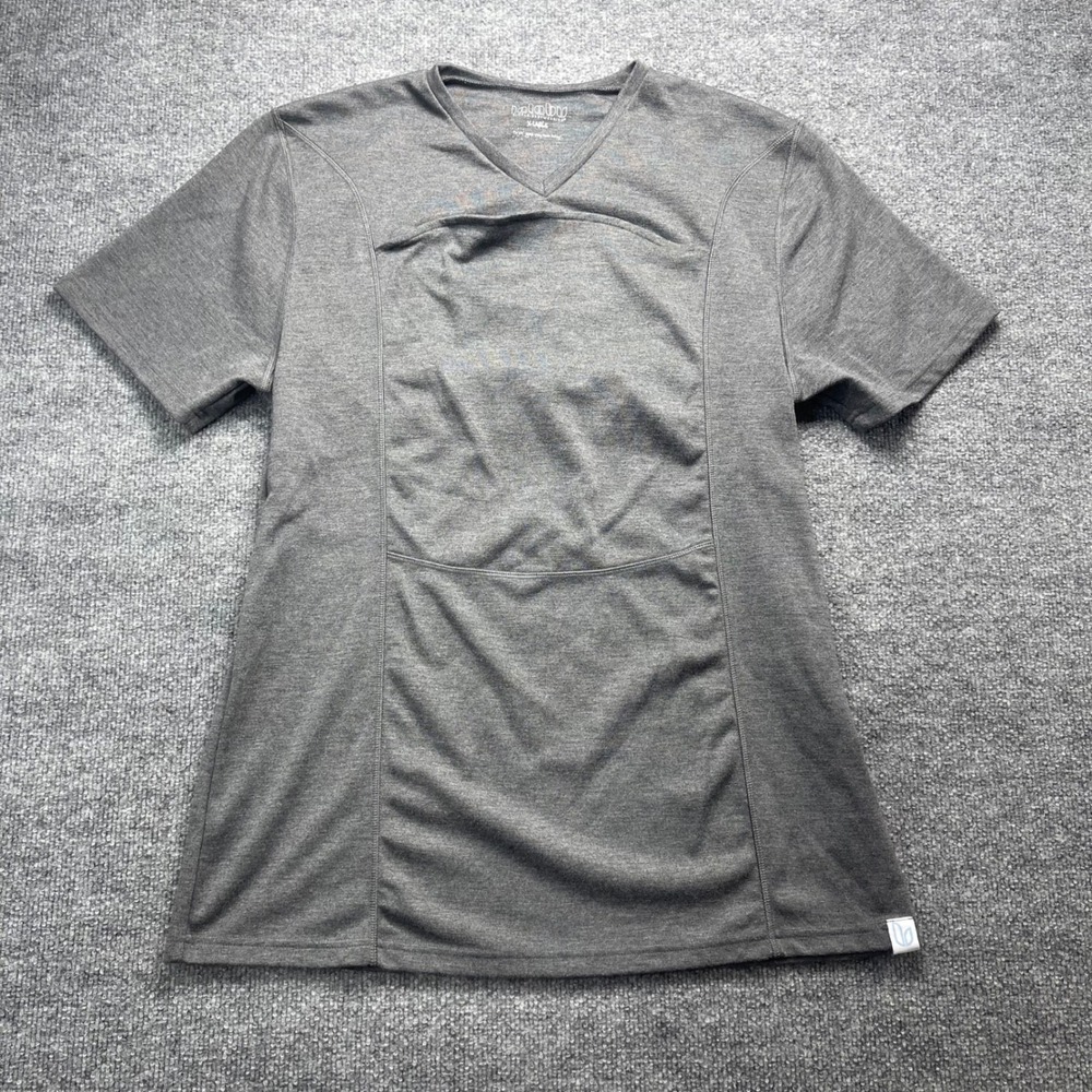 Lalabu Simple Babywearing Men Gray V-Neck Pouch Shirt XL Skin to Skin Carrier